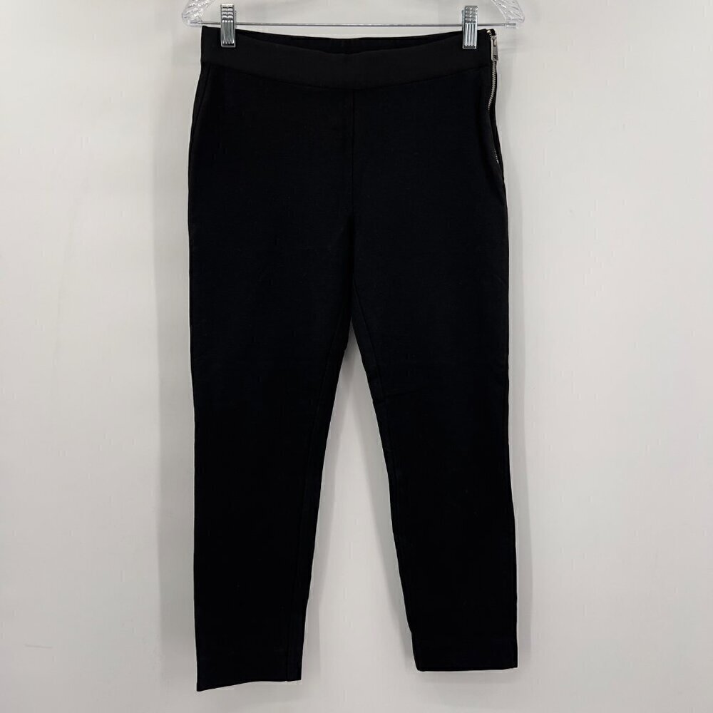 Everlane Women's Black Crop Pants Side Zipper Size 4